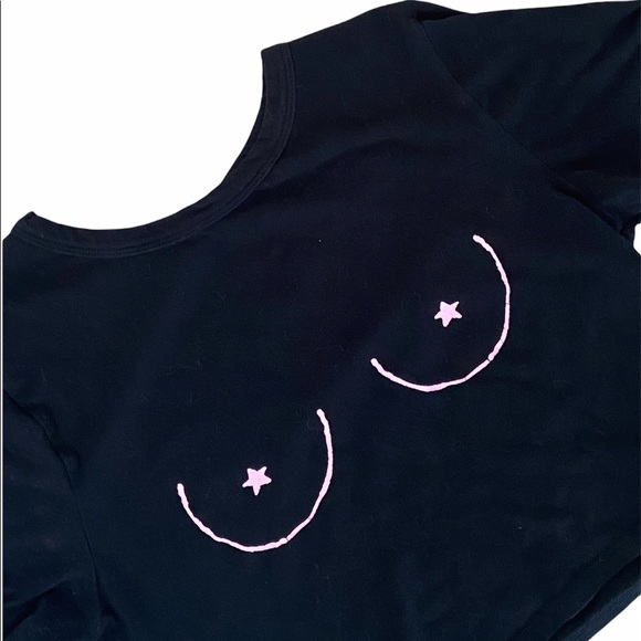 Cherry Mellow Boob Outline Top - Picture 2 of 2